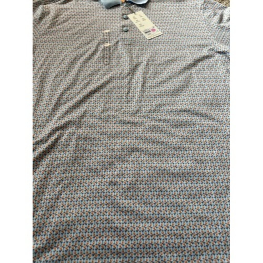 Walter Hagen Men's Clubhouse 19th Hole Golf Polo Nineteenth Blue/Orange Size XL - Picture 6 of 13